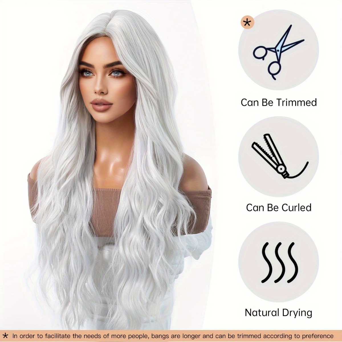 Hair Care For Wavy Hair - Perruque en fibre synthétique de marque