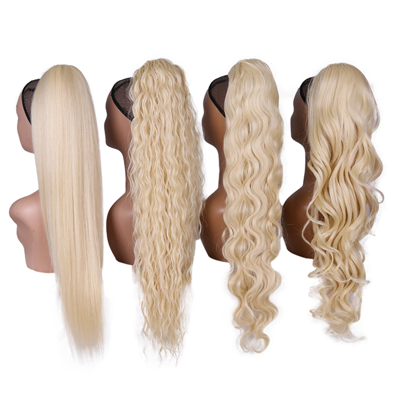 Braiding Hair Kanekalon - Queue de cheval synthétique blonde longue