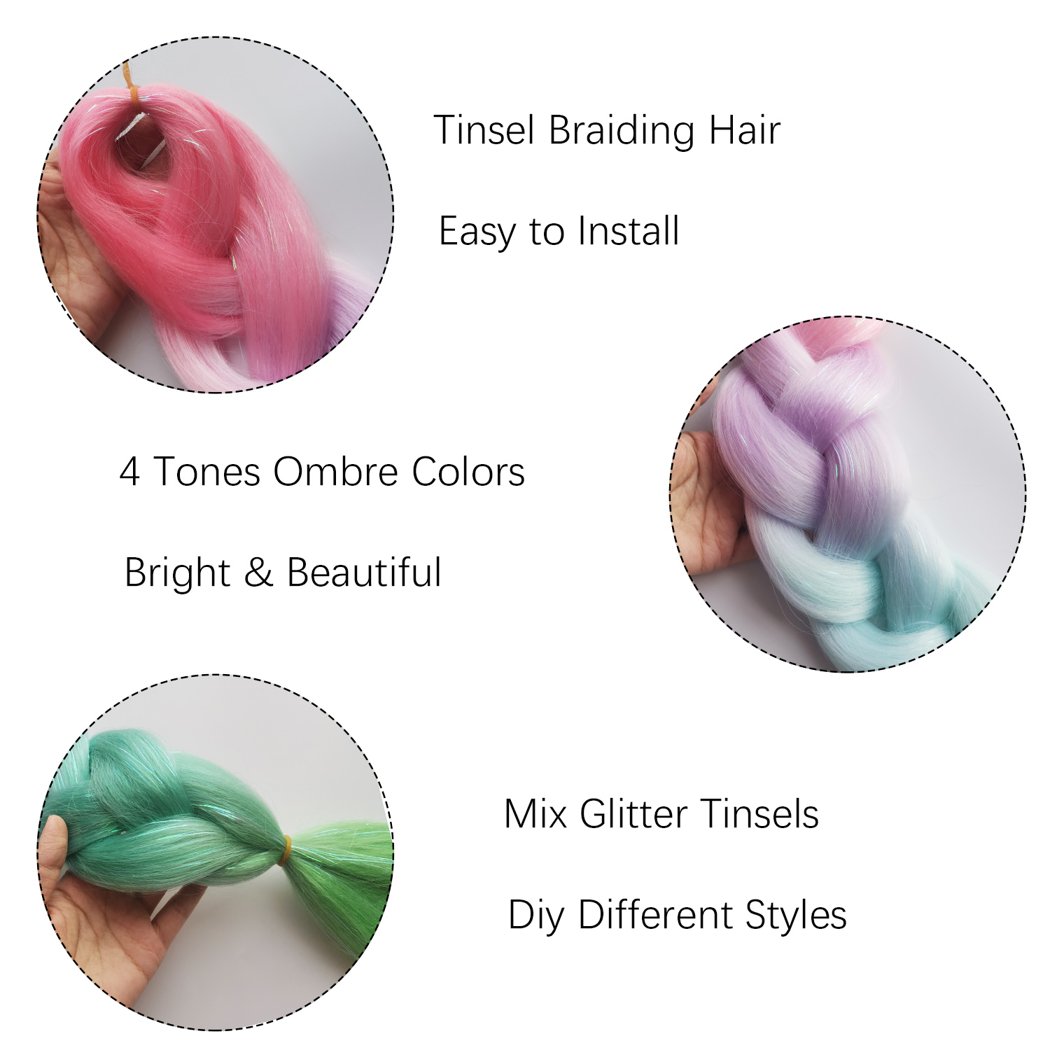 Tinsel-Tresses Synthétiques Om - Braiding Hair Kanekalon avis et prix