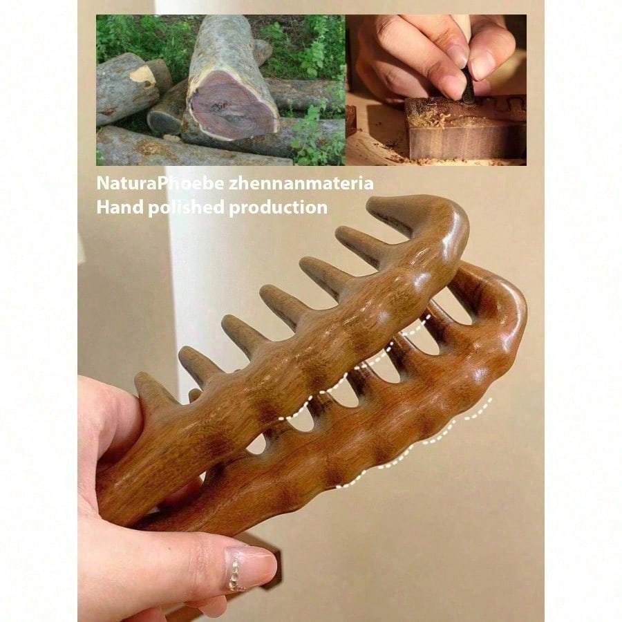 Peigne à dents larges en bois  - Hair Care For Wavy Hair avis et prix