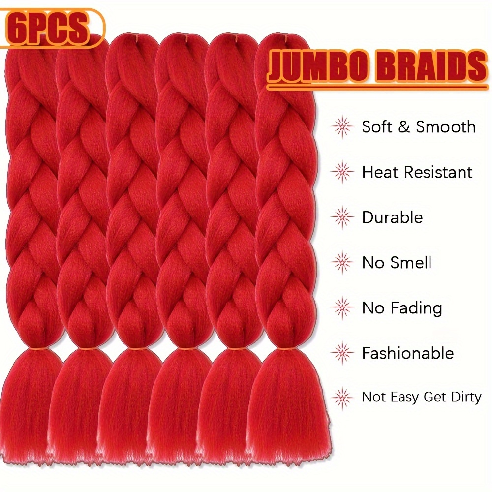 Lot de 6 extensions de tresses - Braiding Hair Kanekalon avis et prix
