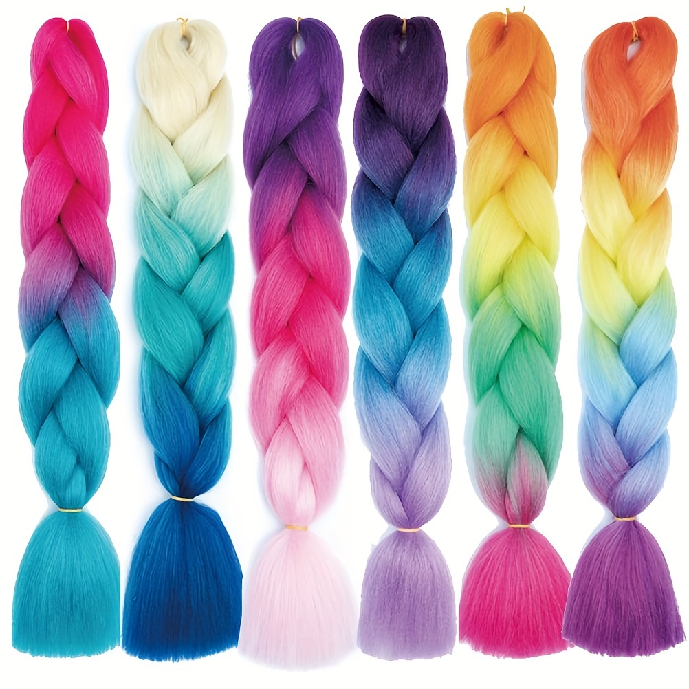 Lot de 6 extensions de tresses - Braiding Hair Kanekalon avis et prix